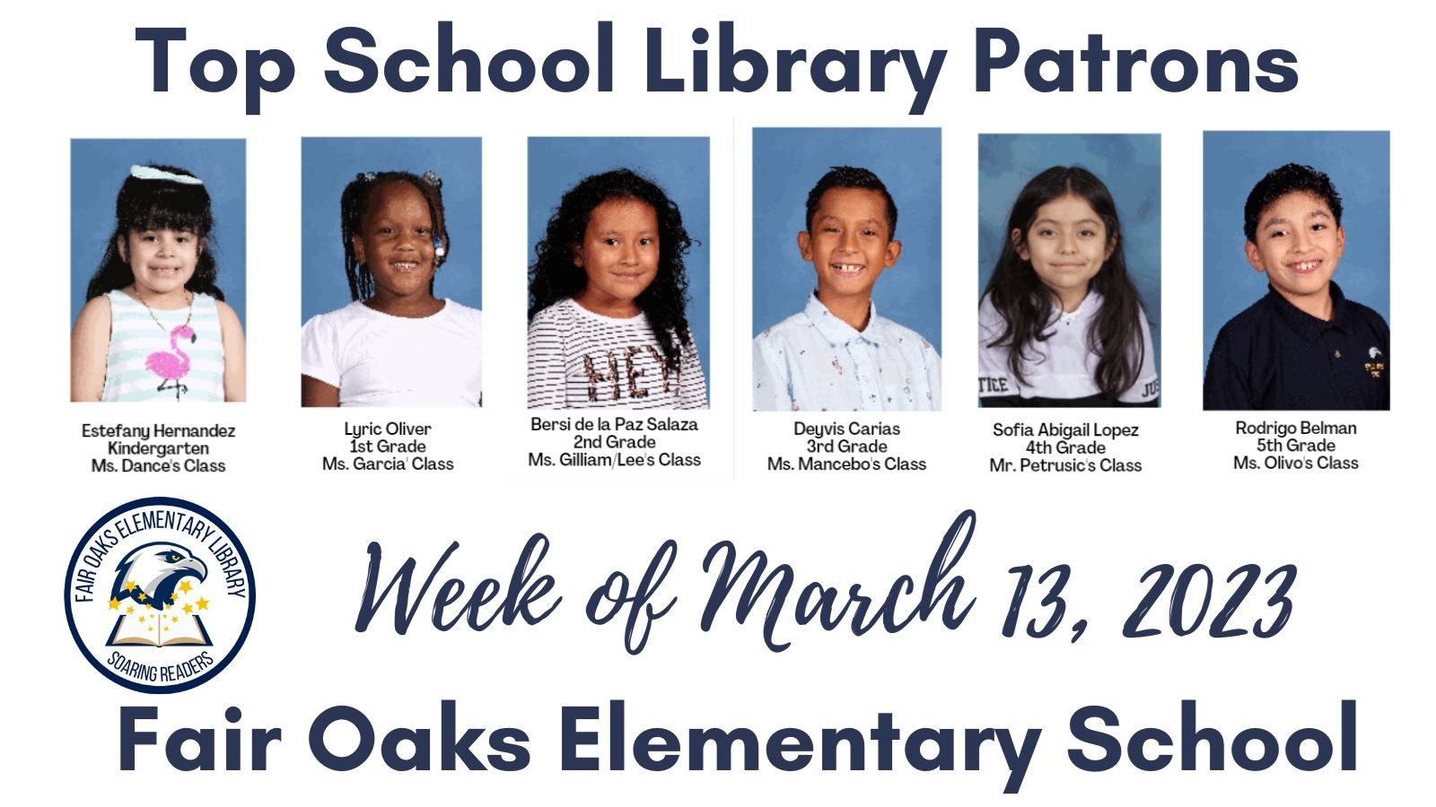 Fair Oaks SOARing Readers 